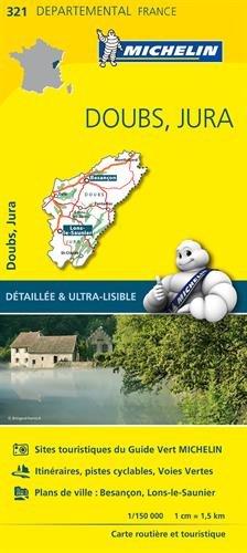 DOUBS / JURA 11321 CARTE ' LOCAL ' ( France ) MICHELIN KAART