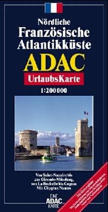 Nördliche Französische Atlantikküste, Blatt 1: Von Saint-Nazaire bis zur Gironde-Mündung, von La Rochelle bis Cognac; 1:200000