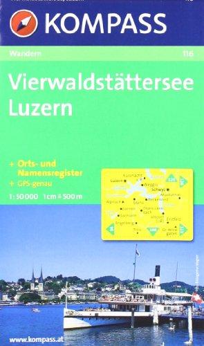 Vierwaldstätter See, Luzern 1 : 50 000: Wanderkarte. GPS-genau