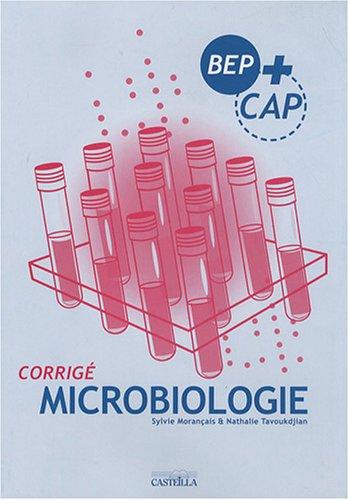 Corrigé microbiologie : BEP + CAP