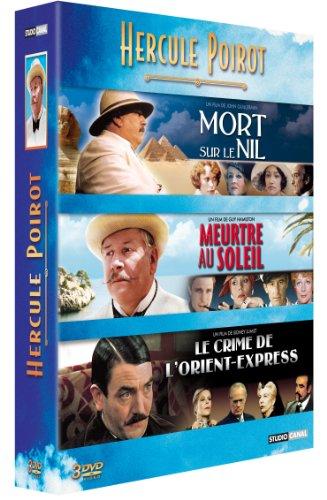 Coffret hercule poirot : le crime de l'orient-express ; mort sur le nil ; meurtre au soleil [FR Import]