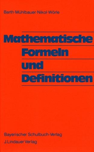 Mathematische Formeln und Definitionen