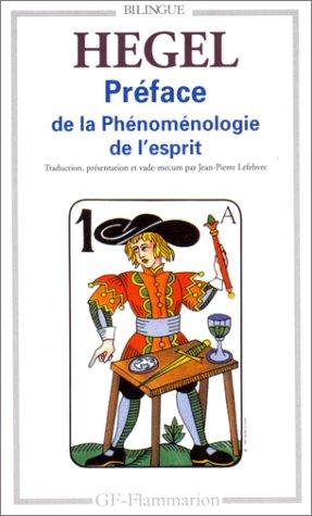 Préface de la Phénoménologie de l'esprit