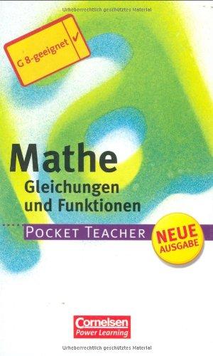 Pocket Teacher - Sekundarstufe I (mit Umschlagklappen): Mathematik: Gleichungen und Funktionen