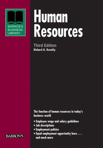 Human Resources (Barron's Business Library Series)