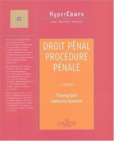 Droit pénal ; Procédure pénale (Cours)