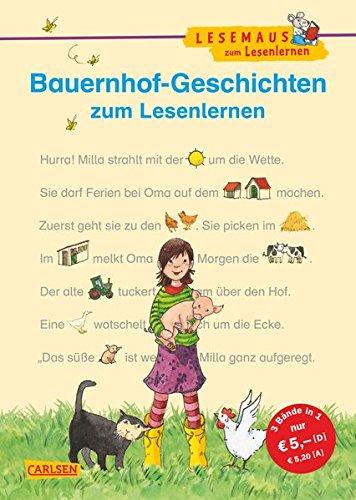 LESEMAUS zum Lesenlernen Sammelbände: Bauernhof-Geschichten zum Lesenlernen: Bild-Wörter-Geschichten - mit Bildern lesen lernen