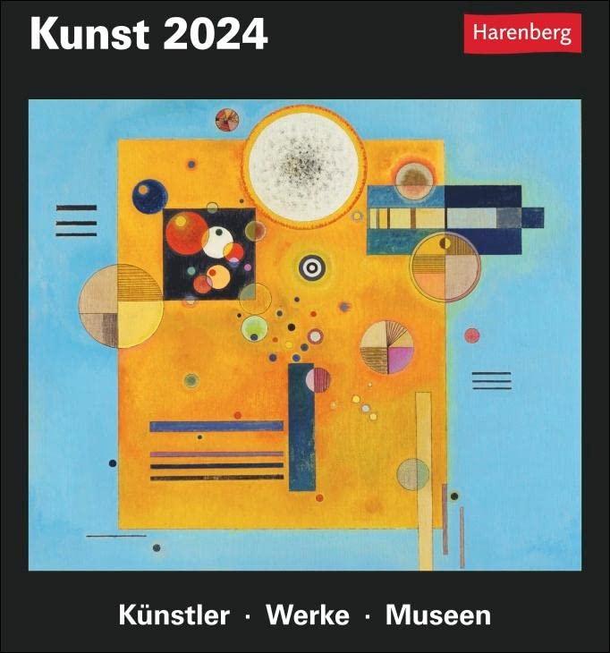 Kunst Tagesabreißkalender 2024: Kulturkalender - Künstler, Werke, Museen