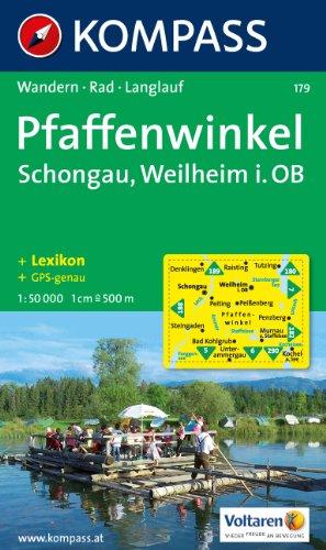 Pfaffenwinkel, Schongau, Weilheim in Oberbayern: Wandern / Rad / Langlauf. GPS-genau. 1:50.000