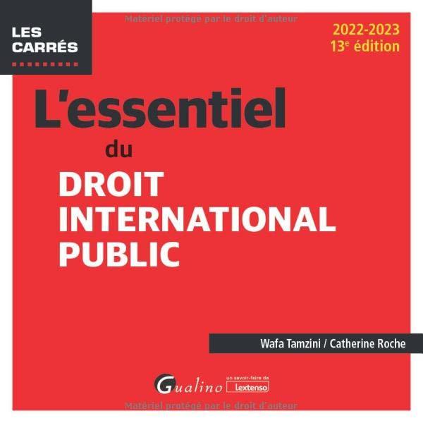 L'essentiel du droit international public : 2022-2023