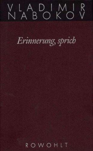 Gesammelte Werke. Band 22: Erinnerung, sprich: Wiedersehen mit einer Autobiographie: BD 22