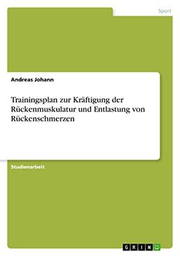 Trainingsplan zur Kräftigung der Rückenmuskulatur und Entlastung von Rückenschmerzen