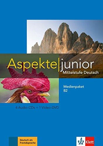 Aspekte junior B2: Mittelstufe Deutsch. Medienpaket (4 Audio-CDs + Video-DVD) (Aspekte junior / Mittelstufe Deutsch)