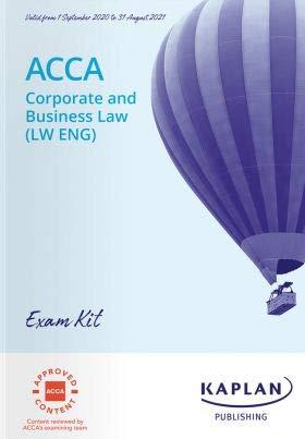 CORPORATE BUSINESS LAW (LW - ENG) - EXAM KIT