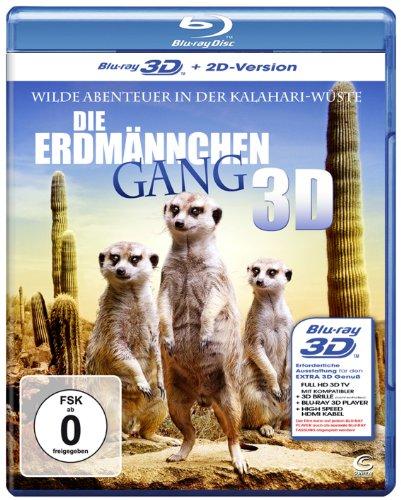 Die Erdmännchen Gang 3D - Wilde Abenteuer in der Kalahari-Wüste (+ 2D-Version) [Blu-ray 3D]