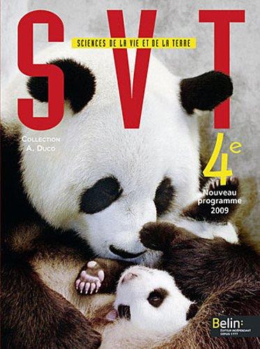 SVT sciences de la vie et de la Terre 4e