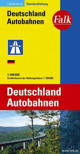 Falk Länderkarte Autobahnkarte Deutschland 1:600.000