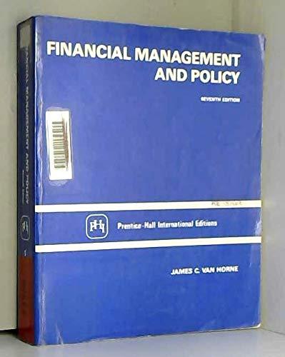 Financial Management and Policy