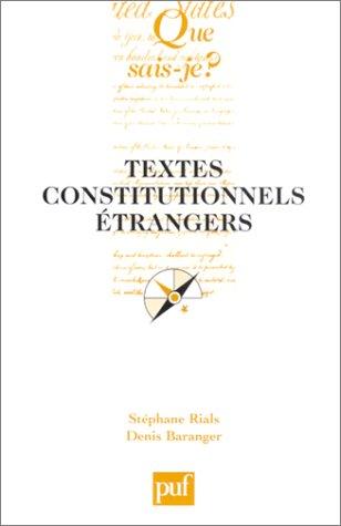 Textes constitutionnels étrangers