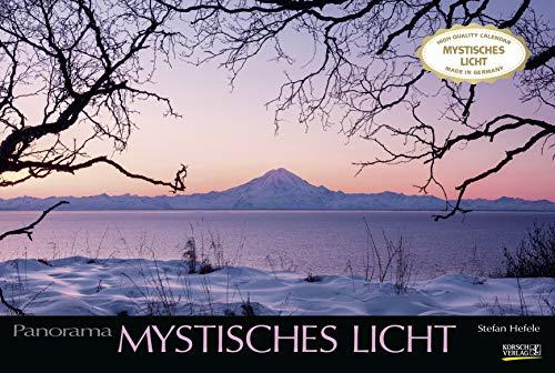 Mystisches Licht 2021: Großer Foto-Wandkalender mit Bildern von Lichtspielen der Natur. Edler schwarzer Hintergrund. PhotoArt Panorama Querformat: 58x39 cm.