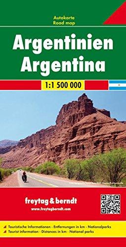 Freytag Berndt Autokarten, Argentinien - Maßstab 1:1.500.000 (freytag & berndt Auto + Freizeitkarten)