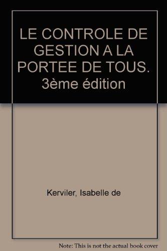 Le contrôle de gestion à la portée de tous !