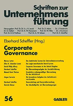 Corporate Governance (Schriften zur Unternehmensführung) (German Edition)