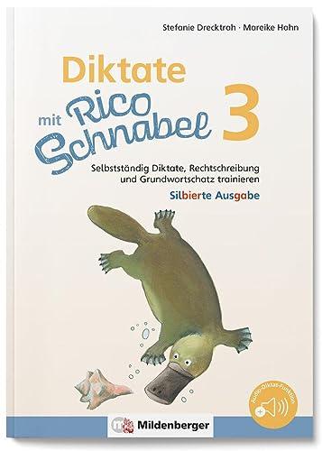 Diktate mit Rico Schnabel, Klasse 3 - silbierte Ausgabe: Selbstständig Diktate, Rechtschreibung und Grundwortschatz trainieren (Rico Schnabel: Übungshefte Deutsch)