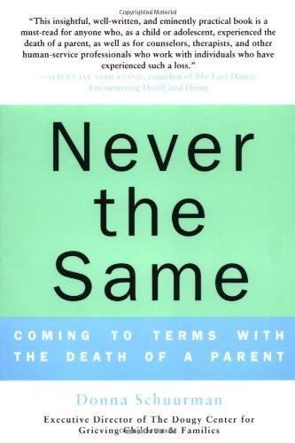 Never the Same: Coming to Terms with the Death of a Parent