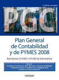 Plan General de Contabilidad y de PYMES 2008 (Economia Y Empresa)