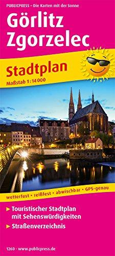 Görlitz, Zgorzelec: Touristischer Stadtplan mit Sehenswürdigkeiten und Straßenverzeichnis. 1:14000 (Stadtplan / SP)