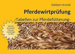 Pferdewirtprüfung [Bd.8]: - Tabellen zur Pferdefütterung -