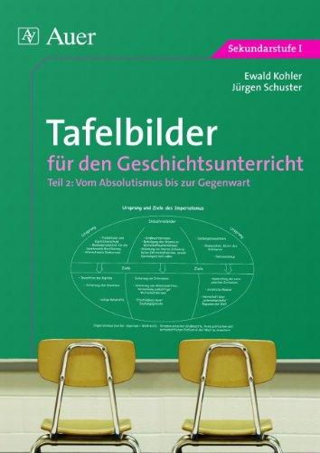 Tafelbilder für den Geschichtsunterricht, in 2 Tln., Tl.2, Vom Absolutismus bis zur Gegenwart: Vom Absolutismus bis zur Gegenwart (7. bis 10. Klasse)