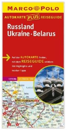 Marco Polo Autokarte plus Reiseguide Russland, Ukraine, Belarus 1:2 Mio./1:10 Mio.