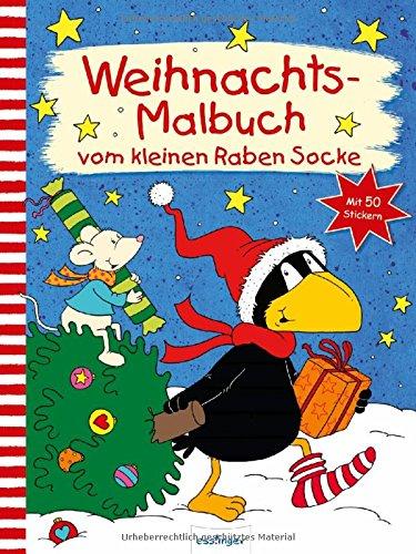 Der kleine Rabe Socke: Weihnachts-Malbuch vom kleinen Raben Socke