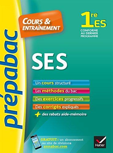 Sciences économiques et sociales 1re ES : cours & entraînement