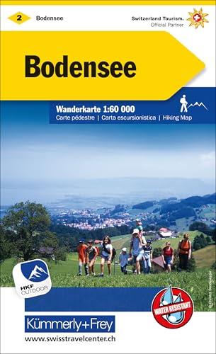 Kümmerly+Frey Wanderkarte 2 Bodensee 1:60.000: Wetterfest, matt laminiert und mit free Download (Kümmerly+Frey Wanderkarte 1:60.000, Band 2)