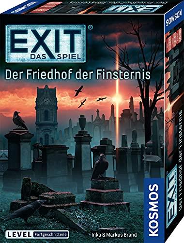 Kosmos 695163 EXIT - Das Spiel - Der Friedhof der Finsternis, Level: Fortgeschrittene, für 1 bis 4 Spieler ab 12 Jahre, einmaliges Event-Spiel, spannendes Gesellschaftsspiel