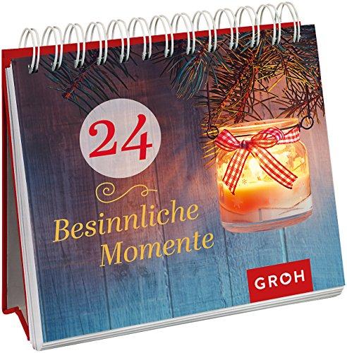 24 besinnliche Momente: Dekorativer Spiralaufsteller im Advent z.B. für den Schreibtisch, den Nachtschrank oder das Regal