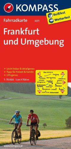 Frankfurt und Umgebung: Fahrradkarte. GPS-genau. 1:70000