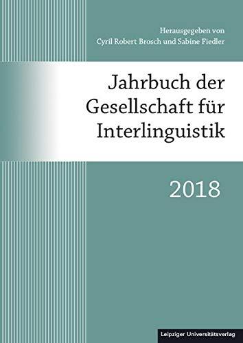 Jahrbuch der Gesellschaft für Interlinguistik: 2018