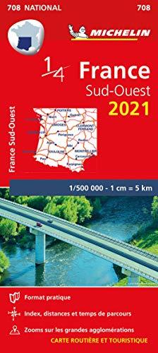 Michelin Südwestfrankreich: Straßen- und Tourismuskarte 1:500.000 (MICHELIN Nationalkarten)