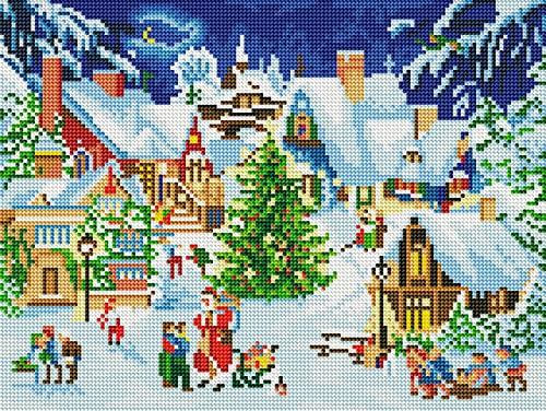 Mitmachkalender - Diamond-Painting-Adventskalender: Zauberhaftes Winterdorf