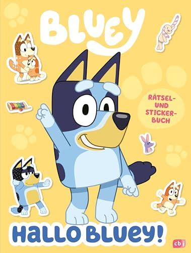 Hallo BLUEY! - Ein lustiges Rätsel- und Stickerbuch: Mit über 40 bunten Stickern (BLUEY – Beschäftigung, Band 1)