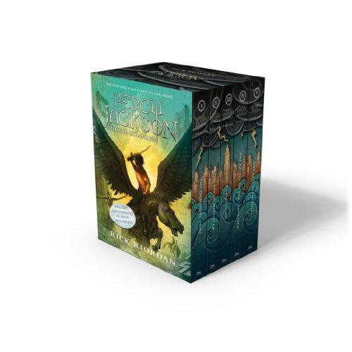 Percy Jackson and the Olympians 5 Book Paperback Boxed Set (new covers w/poster) (Percy Jackson & the Olympians)