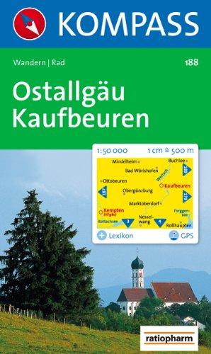 Ostallgäu, Kaufbeuren: Wander- und Radkarte. GPS-genau. 1:50.000