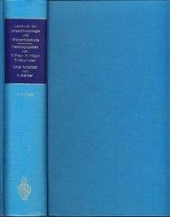 Lehrbuch der Anaesthesiologie und Wiederbelebung