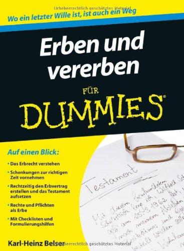 Erben und vererben für Dummies (Fur Dummies)