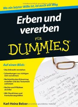 Erben und vererben für Dummies (Fur Dummies)