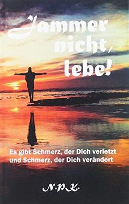 Jammer nicht, lebe!: Es gibt Schmerz, der Dich verletzt und Schmerz, der Dich verändert.